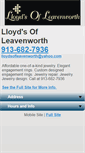 Mobile Screenshot of lloydsofleavenworth.com